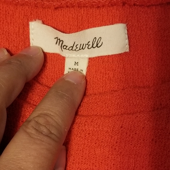 Madewell Women's Blouses Orange Size M - Picture 5 of 5